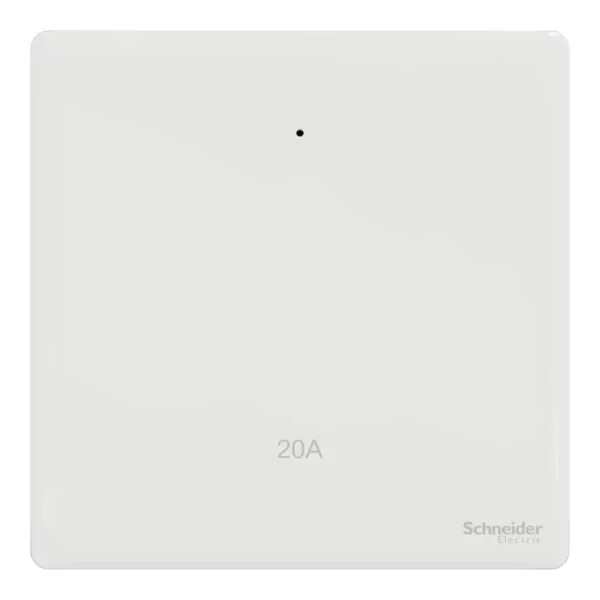 Schneider Switch, Unica X, 20A, 250V, 1 gang, 2 pole, with LED, Painted White ,NUX31D20N_PW - Image 2