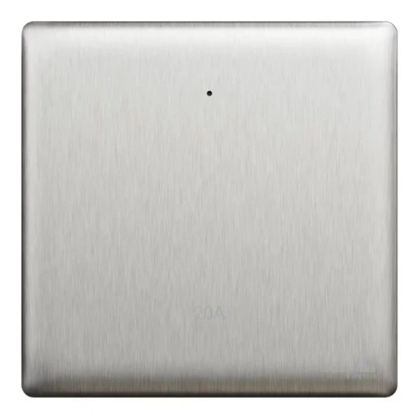 Schneider Switch, Unica X, 20A, 250V, 1 gang, 2 pole, with LED, Stainless Steel, NUX31D20N_SS - Image 2