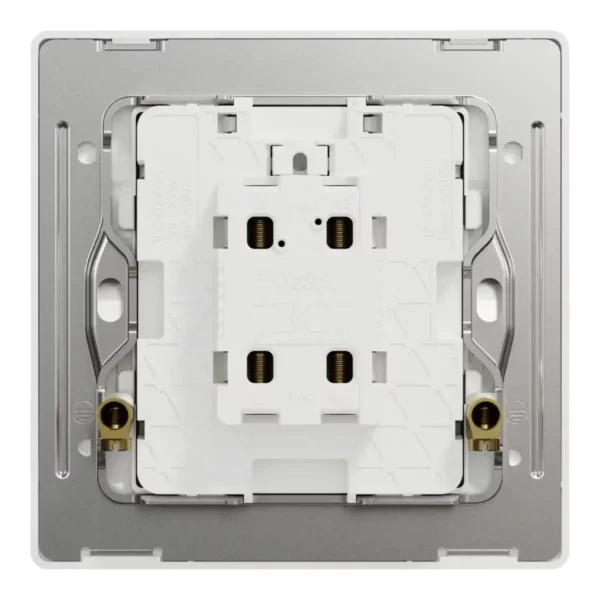 Schneider Switch, Unica X, 20A, 250V, 1 gang, 2 pole, with LED, Stainless Steel, NUX31D20N_SS - Image 3