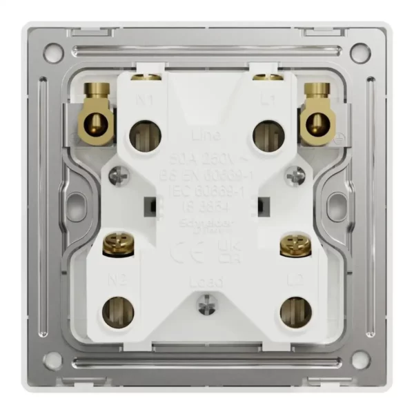 Schneider Switch, Unica X, 32A, 250V, 1 gang, 2 pole, with LED,Jet Black, NUX31D32N_JB - Image 3