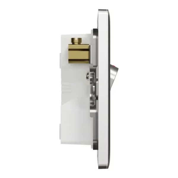 Schneider Switch, Unica X, 32A, 250V, 1 gang, 2 pole, with LED, Stainless Steel, NUX31D32N_SS - Image 5
