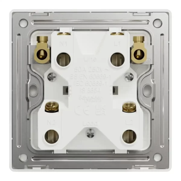 Schneider Switch, Unica X, 50A, 250V, 1 gang, 2 pole, with LED, Antique Bronze, NUX31D50N_AB - Image 3