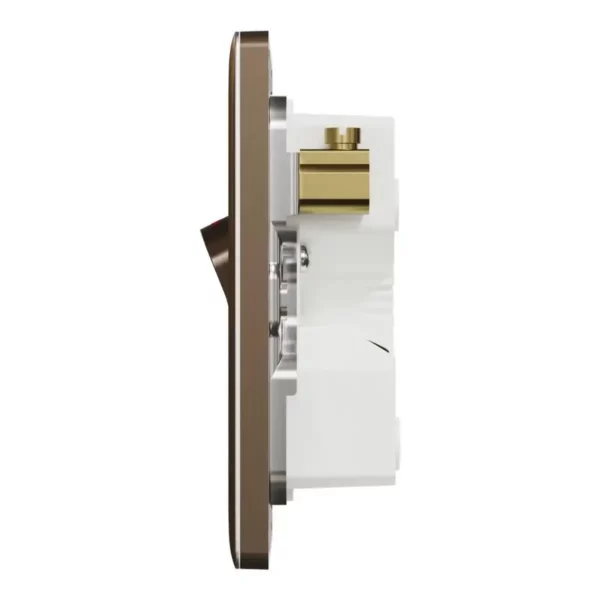 Schneider Switch, Unica X, 50A, 250V, 1 gang, 2 pole, with LED, Dark Bronze, NUX31D50N_DB - Image 4