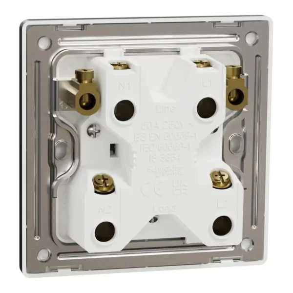 Schneider Switch, Unica X, 50A, 250V, 1 gang, 2 pole, with LED, Dark Grey, NUX31D50N_DG - Image 8