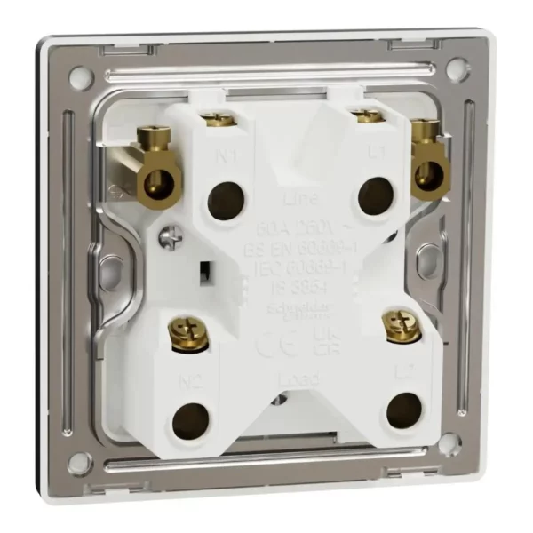 Schneider Switch, Unica X, 50A, 250V, 1 gang, 2 pole, with LED,Jet Black, NUX31D50N_JB - Image 8