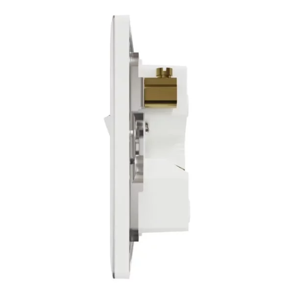Schneider Switch, Unica X, 50A, 250V, 1 gang, 2 pole, with LED, Painted White ,NUX31D50N_PW - Image 4