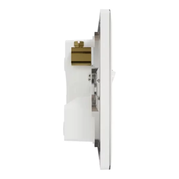 Schneider Switch, Unica X, 50A, 250V, 1 gang, 2 pole, with LED, Painted White ,NUX31D50N_PW - Image 5