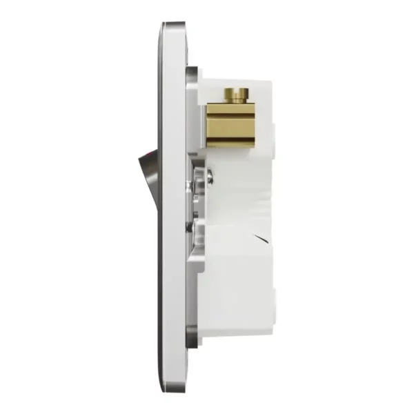 Schneider Switch, Unica X, 50A, 250V, 1 gang, 2 pole, with LED, Stainless Steel ,NUX31D50N_SS - Image 4