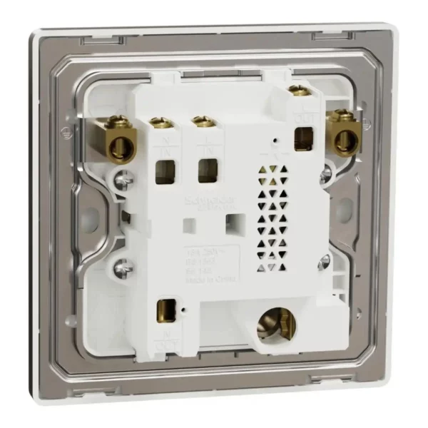 Schneider Fuse connection unit, Unica X, 13A, 250V, 1 gang, 2 pole, with flex outlet, Antique Bronze, NUX31DFSG_AB - Image 8