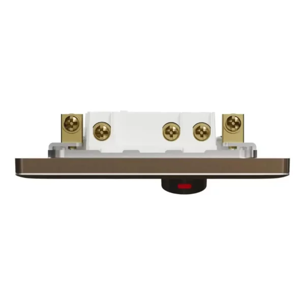Schneider Fuse connection unit, Unica X, 13A, 250V, 1 gang, 2 pole, with flex outlet, Antique Bronze, NUX31DFSG_AB - Image 7