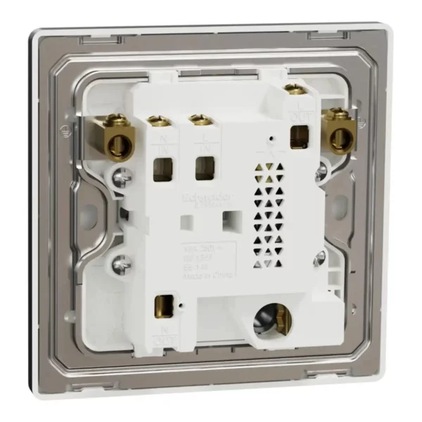 Schneider Fuse connection unit, Unica X, 13A, 250V, 1 gang, 2 pole, with flex outlet, Dark Grey ,NUX31DFSG_DG - Image 8