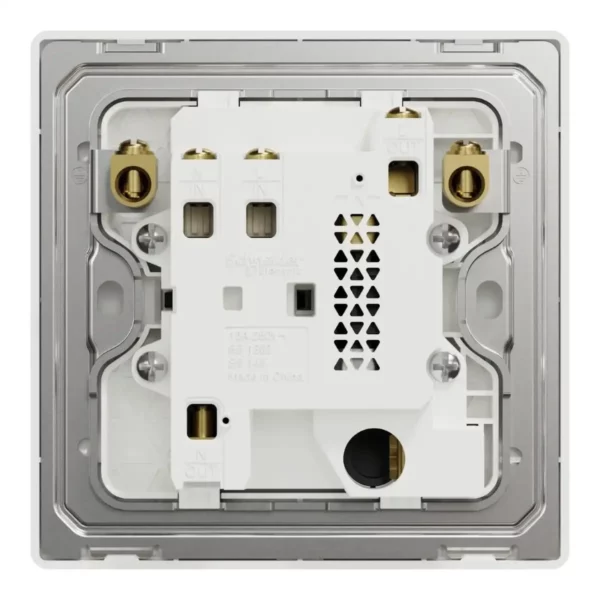 Schneider Fuse connection unit, Unica X, 13A, 250V, 1 gang, 2 pole, with flex outlet, Jet Black ,NUX31DFSG_JB - Image 3