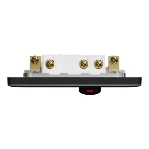 Schneider Fuse connection unit, Unica X, 13A, 250V, 1 gang, 2 pole, with flex outlet, Jet Black ,NUX31DFSG_JB - Image 6