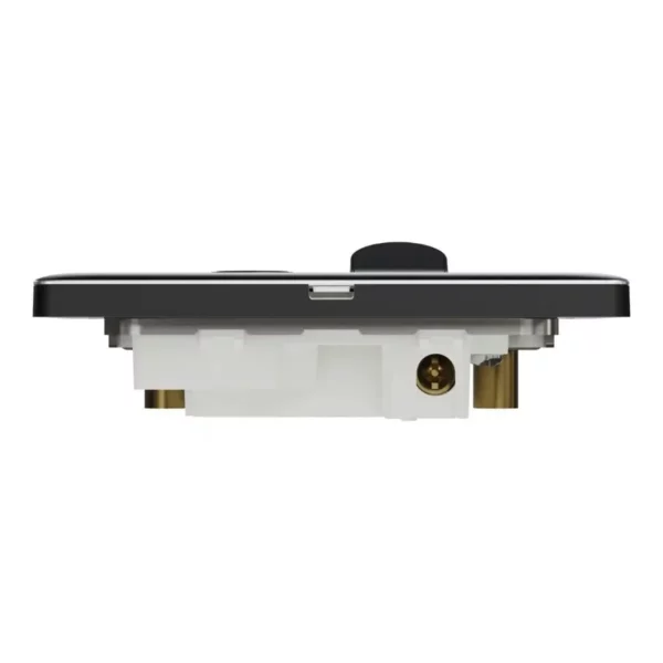 Schneider Fuse connection unit, Unica X, 13A, 250V, 1 gang, 2 pole, with flex outlet, Jet Black ,NUX31DFSG_JB - Image 7