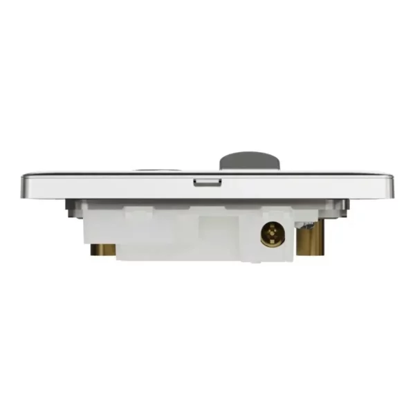 Schneider Fuse connection unit, Unica X, 13A, 250V, 1 gang, 2 pole, with flex outlet, Stainless Steel ,NUX31DFSG_SS - Image 7