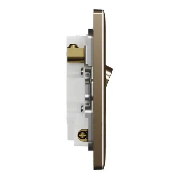 Schneider Fuse connection unit, Unica X, 13A, 250V, 1 gang, 2 pole, with flex outlet, LED, Antique Bronze ,NUX31DFSGN_AB - Image 5
