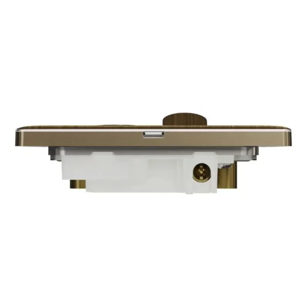 Schneider Fuse connection unit, Unica X, 13A, 250V, 1 gang, 2 pole, with flex outlet, LED, Antique Bronze ,NUX31DFSGN_AB - Image 7