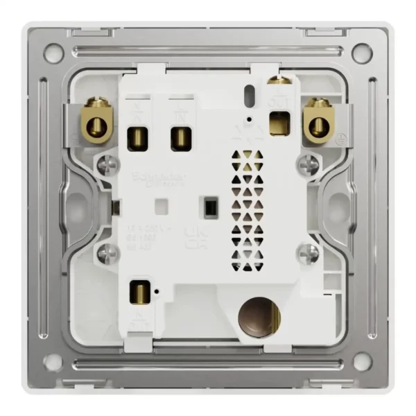 Schneider Fuse connection unit, Unica X, 13A, 250V, 1 gang, 2 pole, with flex outlet, LED, Dark Bronze ,NUX31DFSGN_DB - Image 3