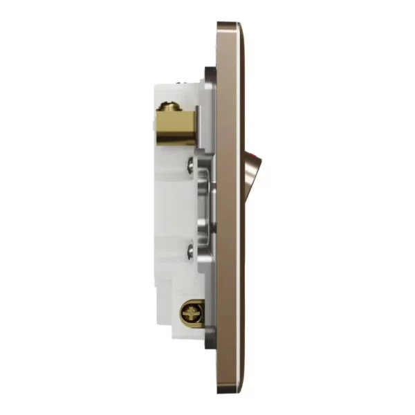 Schneider Fuse connection unit, Unica X, 13A, 250V, 1 gang, 2 pole, with flex outlet, LED, Dark Bronze ,NUX31DFSGN_DB - Image 5