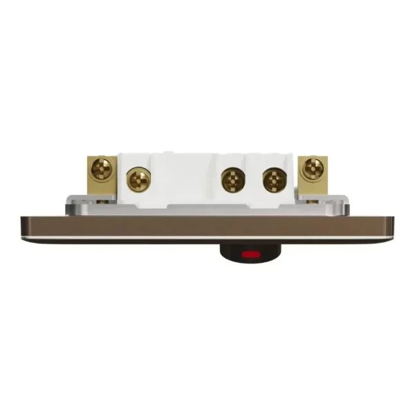 Schneider Fuse connection unit, Unica X, 13A, 250V, 1 gang, 2 pole, with flex outlet, LED, Dark Bronze ,NUX31DFSGN_DB - Image 6