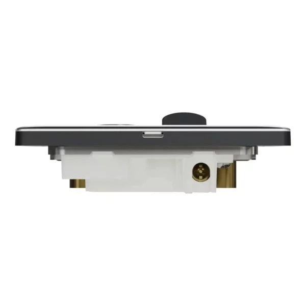 Schneider Fuse connection unit, Unica X, 13A, 250V, 1 gang, 2 pole, with flex outlet, LED, Dark Grey ,NUX31DFSGN_DG - Image 7