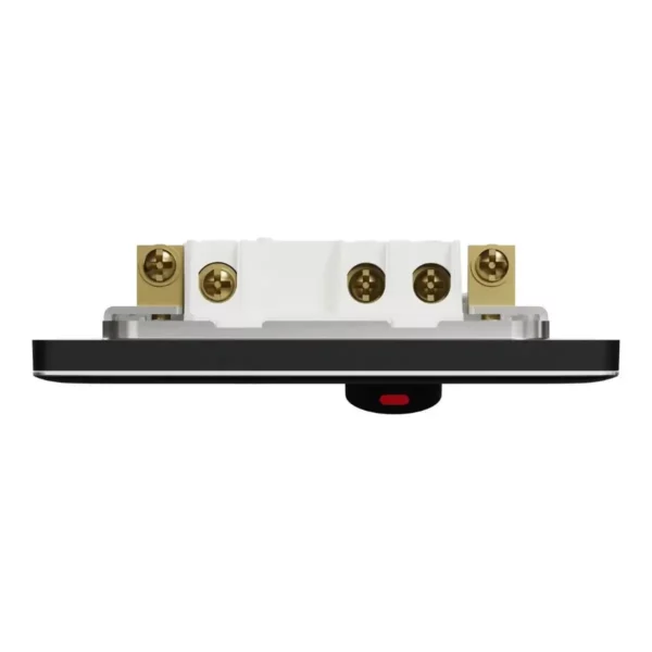 Schneider Fuse connection unit, Unica X, 13A, 250V, 1 gang, 2 pole, with flex outlet, LED,Jet Black ,NUX31DFSGN_JB - Image 6