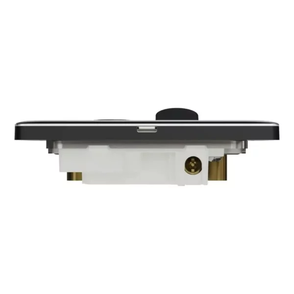 Schneider Fuse connection unit, Unica X, 13A, 250V, 1 gang, 2 pole, with flex outlet, LED,Jet Black ,NUX31DFSGN_JB - Image 7