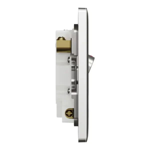 Schneider Fuse connection unit, Unica X, 13A, 250V, 1 gang, 2 pole, with flex outlet, LED, Stainless Steel ,NUX31DFSGN_SS - Image 5