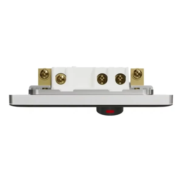 Schneider Fuse connection unit, Unica X, 13A, 250V, 1 gang, 2 pole, with flex outlet, LED, Stainless Steel ,NUX31DFSGN_SS - Image 6