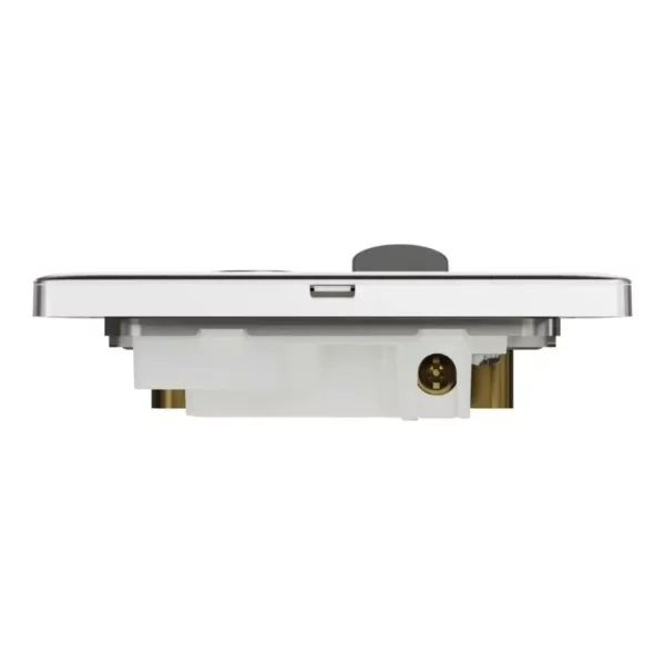 Schneider Fuse connection unit, Unica X, 13A, 250V, 1 gang, 2 pole, with flex outlet, LED, Stainless Steel ,NUX31DFSGN_SS - Image 7