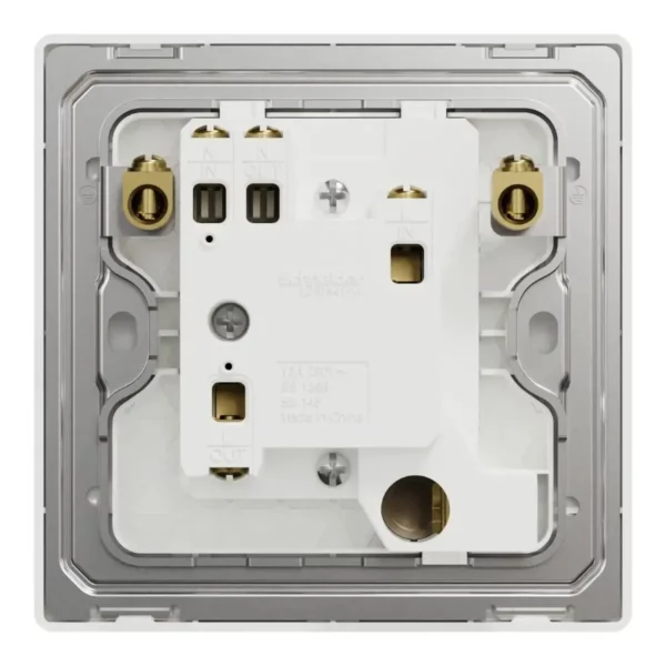 Schneider Fuse connection unit, Unica X, 13A, 250V, 1 gang, with flex outlet, Antique Bronze, NUX31FSG_AB - Image 3