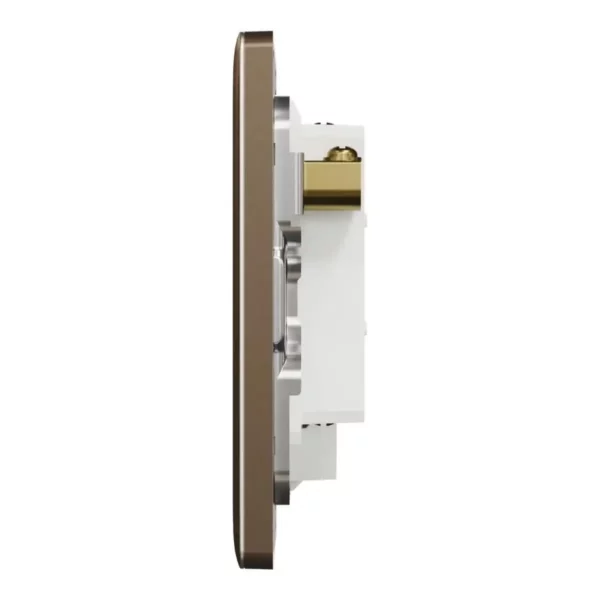 Schneider Fuse connection unit, Unica X, 13A, 250V, 1 gang, with flex outlet, Dark Bronze, NUX31FSG_DB - Image 4