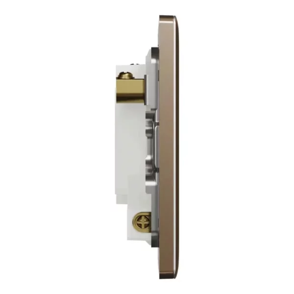 Schneider Fuse connection unit, Unica X, 13A, 250V, 1 gang, with flex outlet, Dark Bronze, NUX31FSG_DB - Image 5