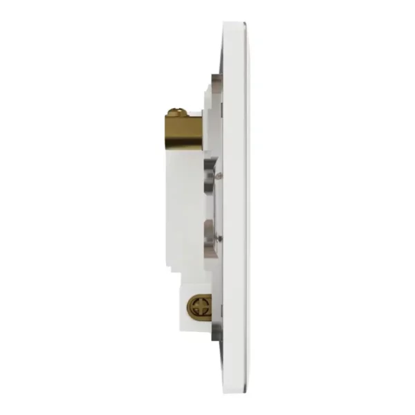 Schneider Fuse connection unit, Unica X, 13A, 250V, 1 gang, with flex outlet, Painted White, NUX31FSG_PW - Image 5
