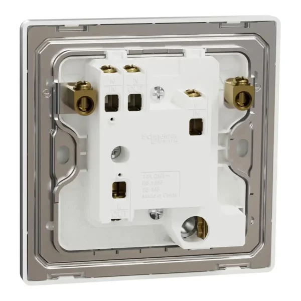 Schneider Fuse connection unit, Unica X, 13A, 250V, 1 gang, with flex outlet, Stainless Steel ,NUX31FSG_SS - Image 8