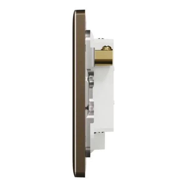 Schneider Fuse connection unit, Unica X, 13A, 250V, 1 gang, with flex outlet, LED, Antique Bronze ,NUX31FSGN_AB - Image 4