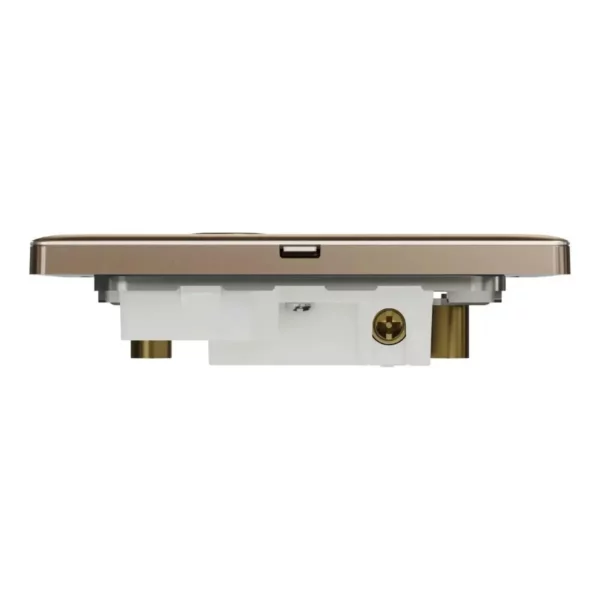 Schneider Fuse connection unit, Unica X, 13A, 250V, 1 gang, with flex outlet, LED, Dark Bronze, NUX31FSGN_DB - Image 7
