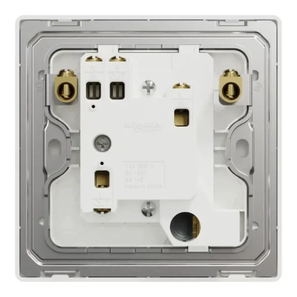 Schneider Fuse connection unit, Unica X, 13A, 250V, 1 gang, with flex outlet, LED, Dark Grey ,NUX31FSGN_DG - Image 3