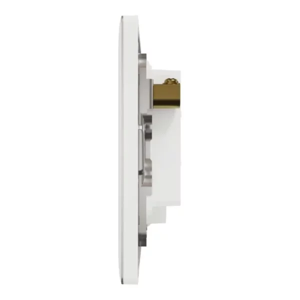 Schneider Fuse connection unit, Unica X, 13A, 250V, 1 gang, with flex outlet, LED, Painted White, NUX31FSGN_PW - Image 4