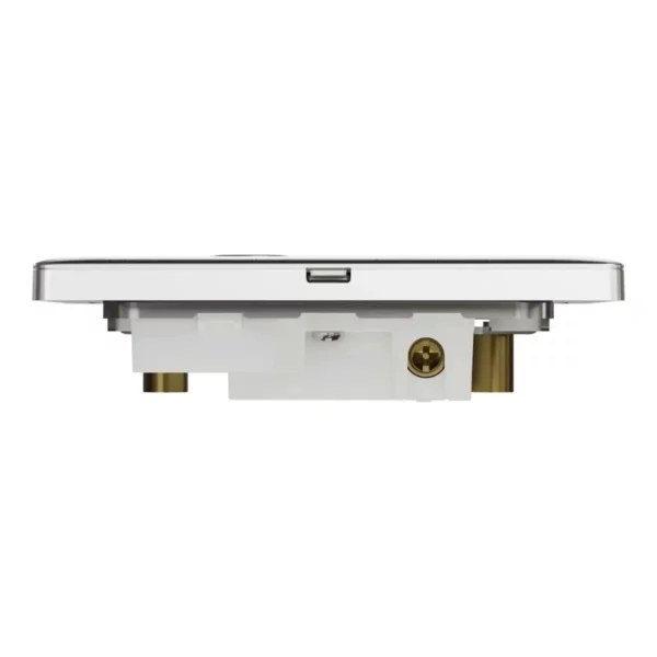 Schneider Fuse connection unit, Unica X, 13A, 250V, 1 gang, with flex outlet, LED, Stainless Steel, NUX31FSGN_SS - Image 7