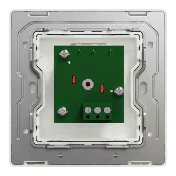 Schneider Panic button switch, Unica X, with Key Reset, Stainless Steel ,NUX31KPB_SS - Image 3