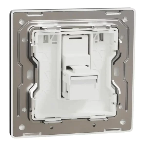 Schneider Telephone socket, Unica X, 1 gang, shuttered, Dark Grey ,NUX31RJ4_DG - Image 8