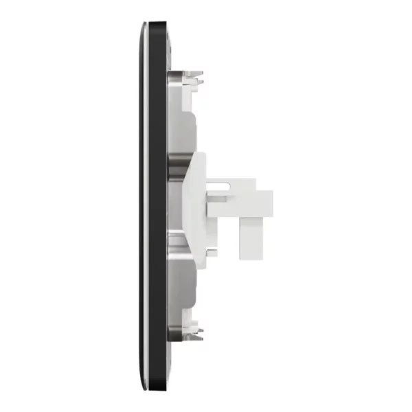 Schneider Telephone socket, Unica X, 1 gang, shuttered,Jet Black ,NUX31RJ4_JB - Image 4
