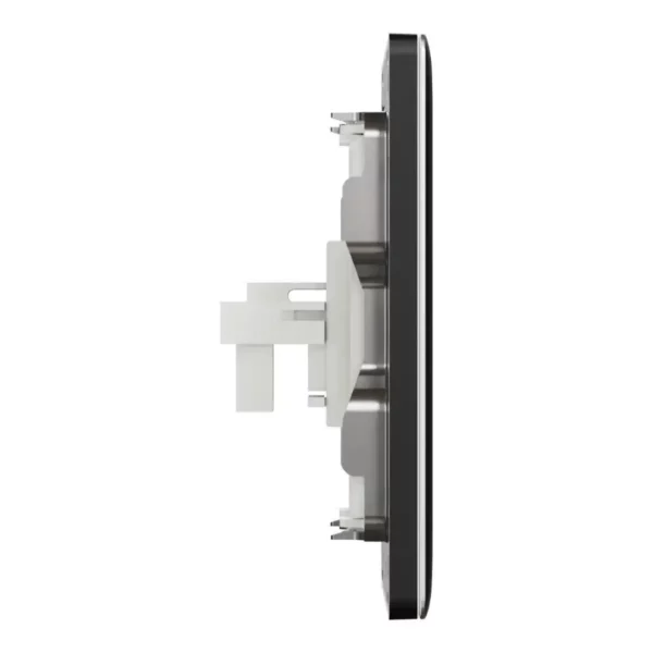 Schneider Telephone socket, Unica X, 1 gang, shuttered,Jet Black ,NUX31RJ4_JB - Image 5