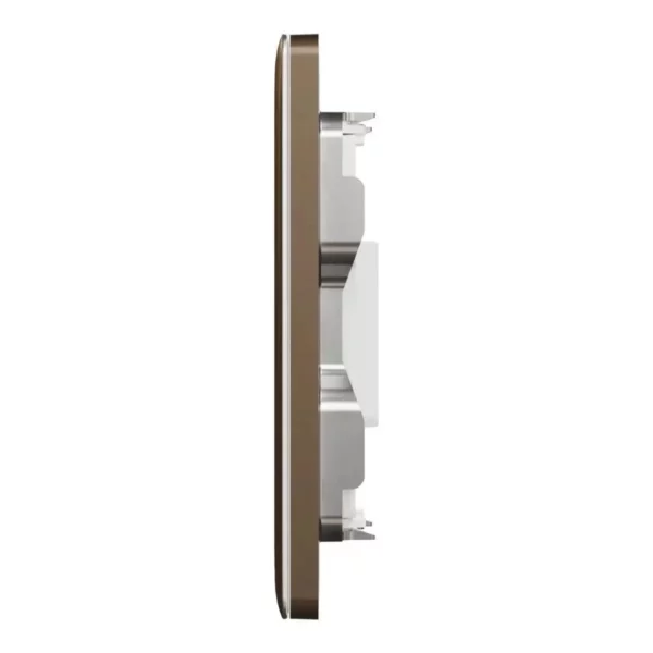 Schneider Central plate, Unica, for RJ45, 1 gang, with shutter, Dark Bronze, NUX31RJ_DB - Image 4