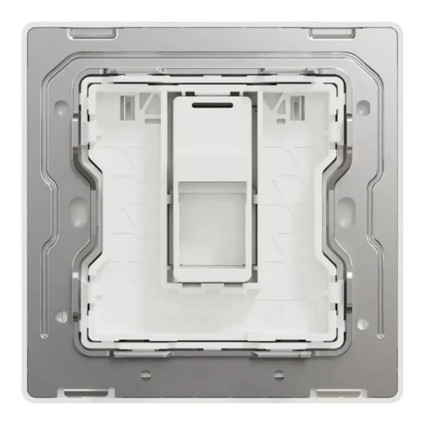 Schneider Central plate, Unica, for RJ45, 1 gang, with shutter, Dark Grey, NUX31RJ_DG - Image 3