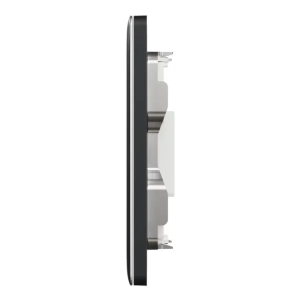 Schneider Central plate, Unica, for RJ45, 1 gang, with shutter, Dark Grey, NUX31RJ_DG - Image 4