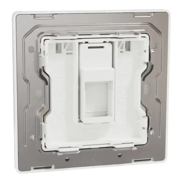 Schneider Central plate, Unica, for RJ45, 1 gang, with shutter, Painted White ,NUX31RJ_PW - Image 8