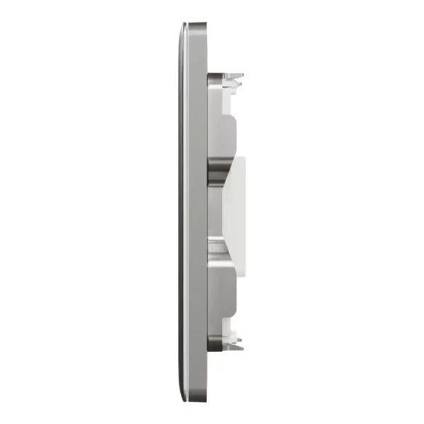 Schneider Central plate, Unica, for RJ45, 1 gang, with shutter, Stainless Steel ,NUX31RJ_SS - Image 4