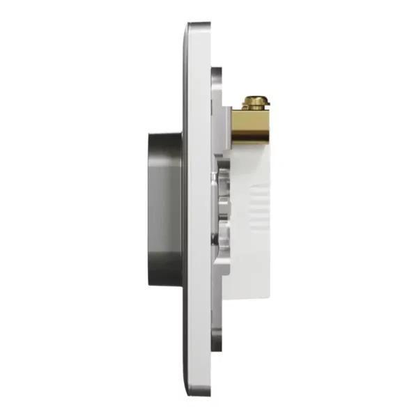 Schneider  Connection unit, Unica X, 25A, 250V, 1 gang, with flex outlet, Stainless Steel ,NUX31TB_SS - Image 4